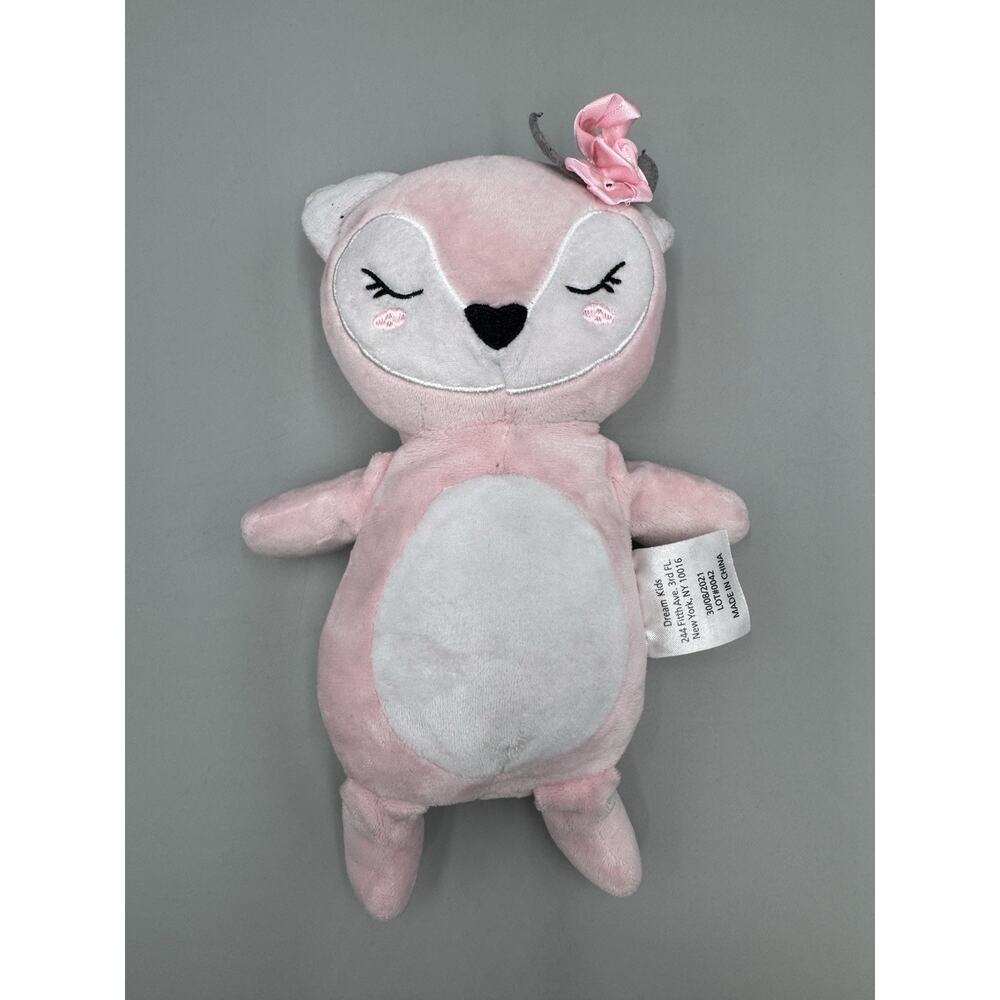 Pink & White Dream Kids Fox Plush 8” Stuffed Animal
